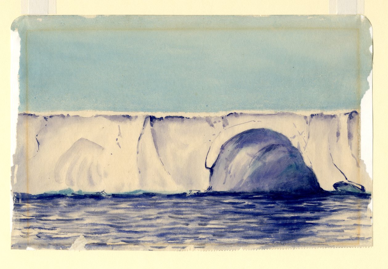 Cave in Ross Great Shelf, 1901-04 by Edward Adrian Wilson