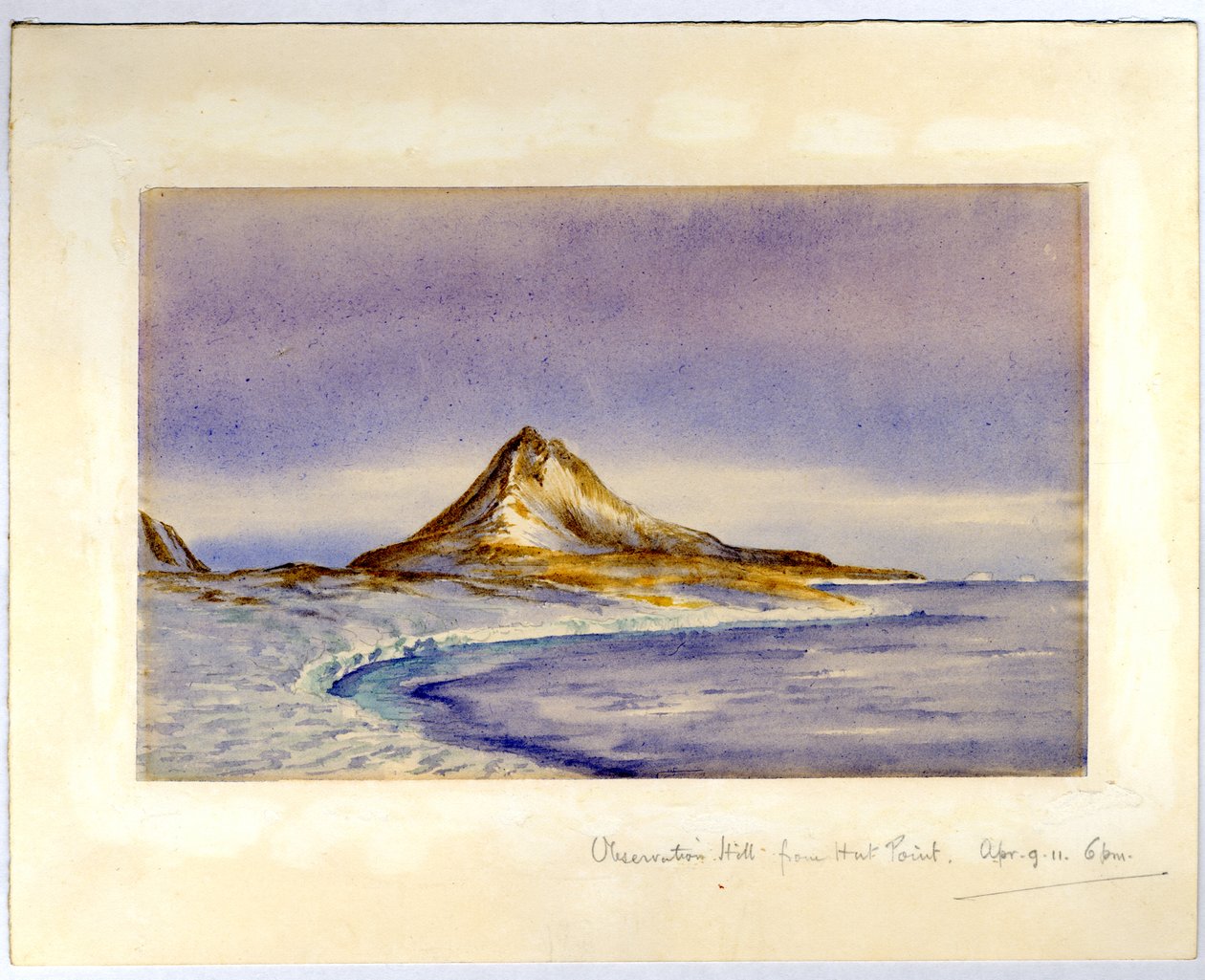 Observation Hill from Hut Point, 1911 by Edward Adrian Wilson