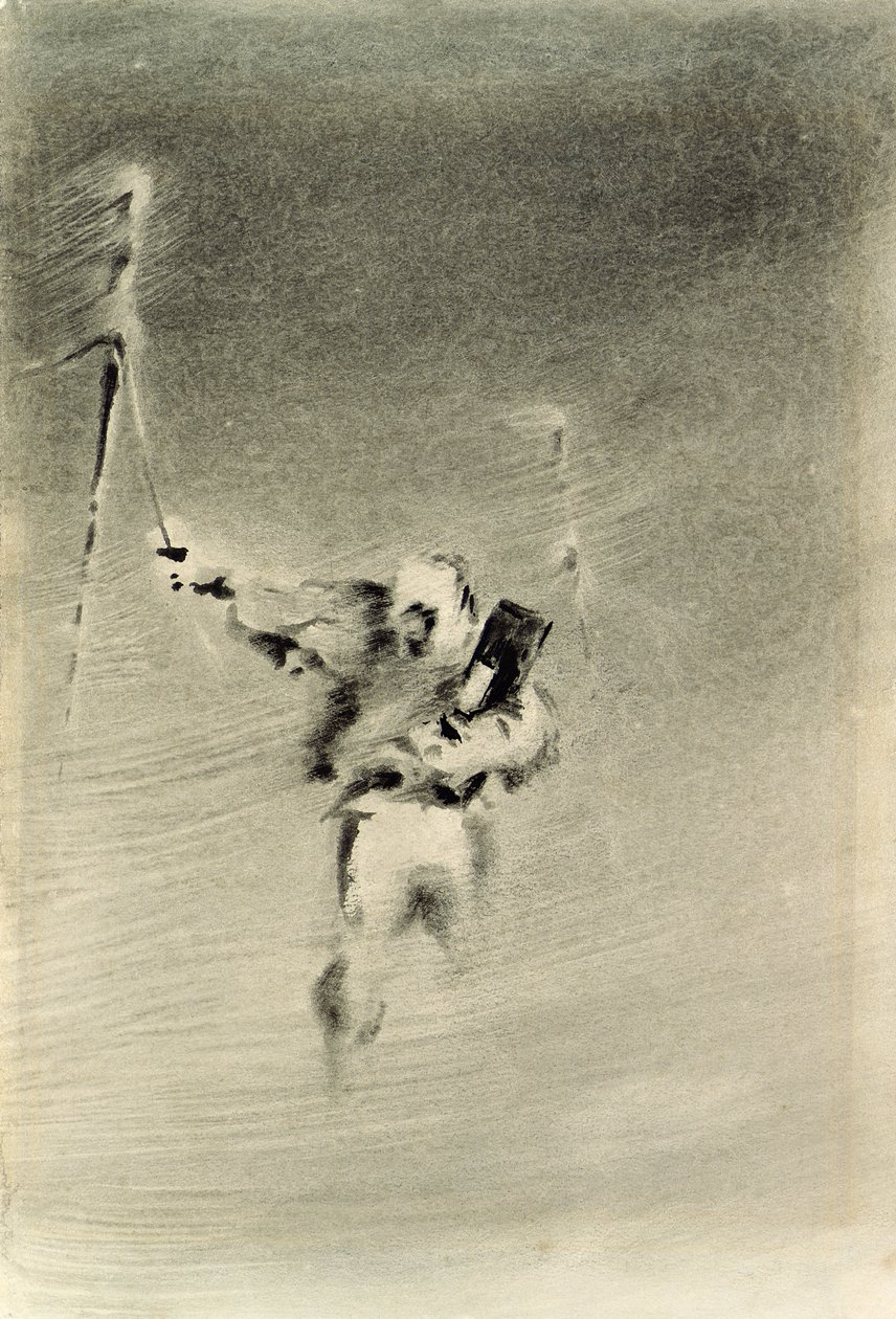 Taking Observations in a Blizzard by Edward Adrian Wilson