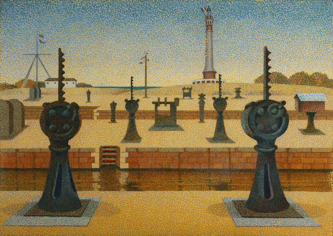 Ouistreham, Normandy by Edward Alexander Wadsworth