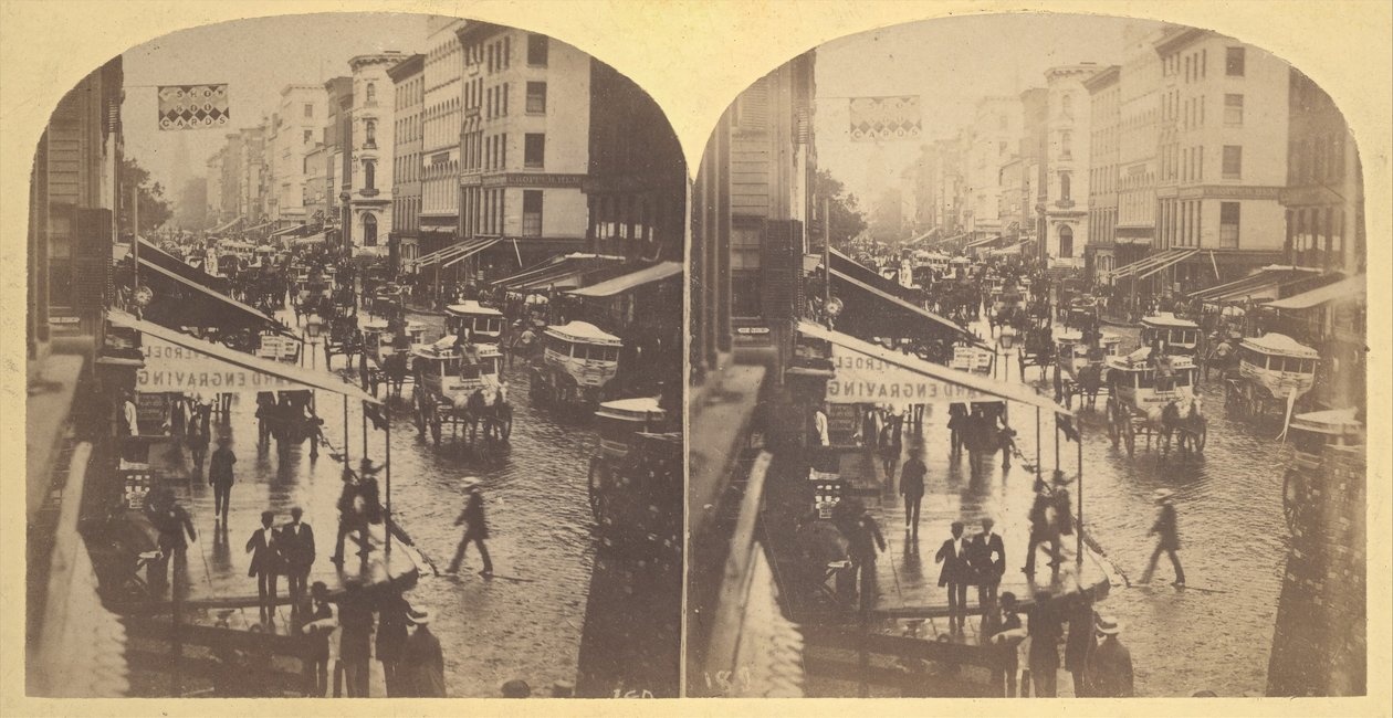Broadway on a Rainy Day by Edward Anthony