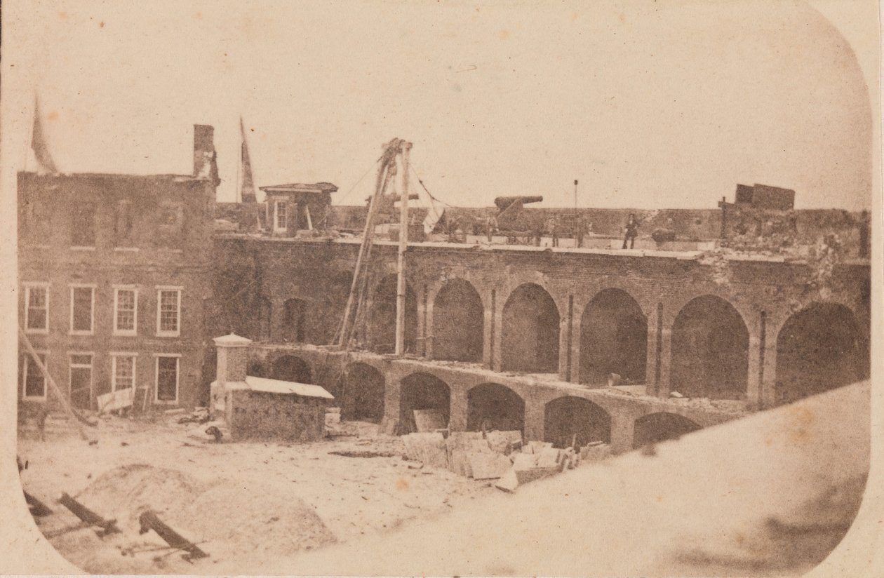 The Evacuation of Fort Sumter, April 1861 by Edward Anthony