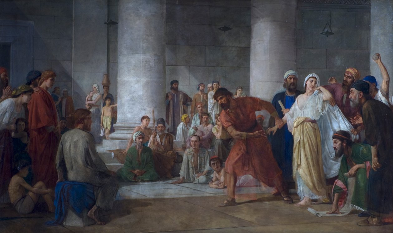 The Woman Taken in Adultery, after 1860 by Edward Armitage