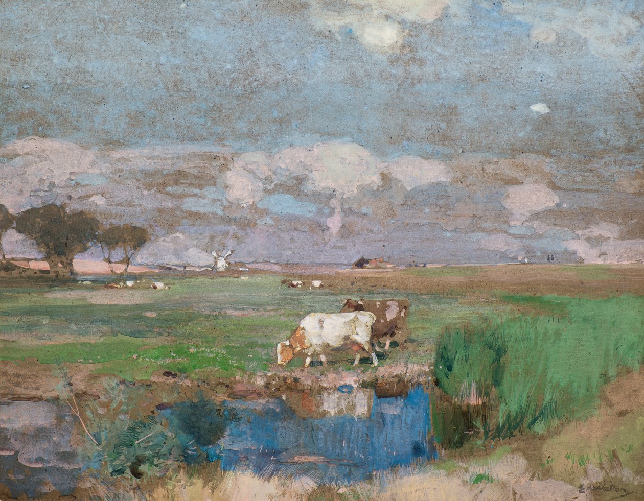 Suffolk Pastures by Edward Arthur Walton