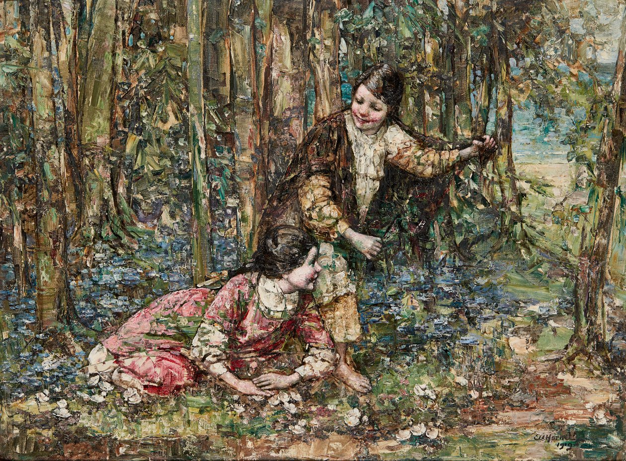Girls In a Wood by Edward Atkinson Hornel