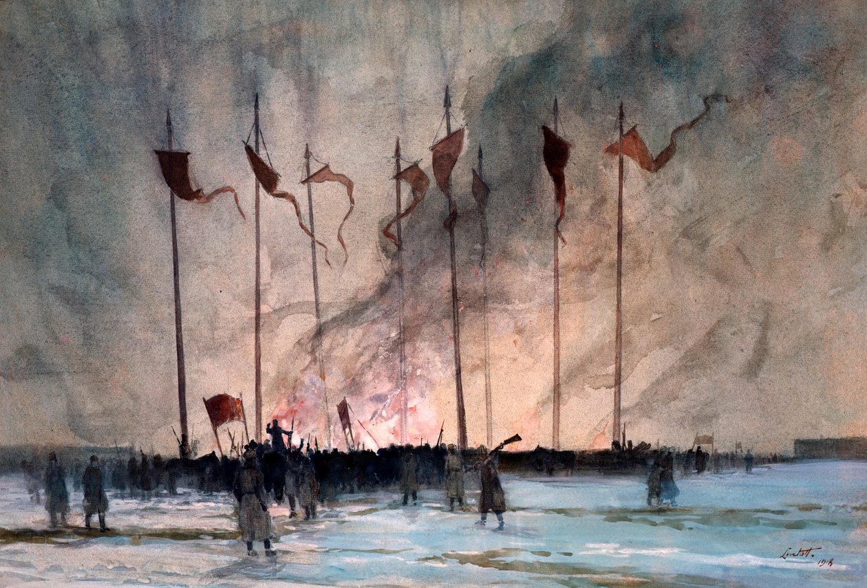 Burial of Victims of the Russian Revolution by Lintott