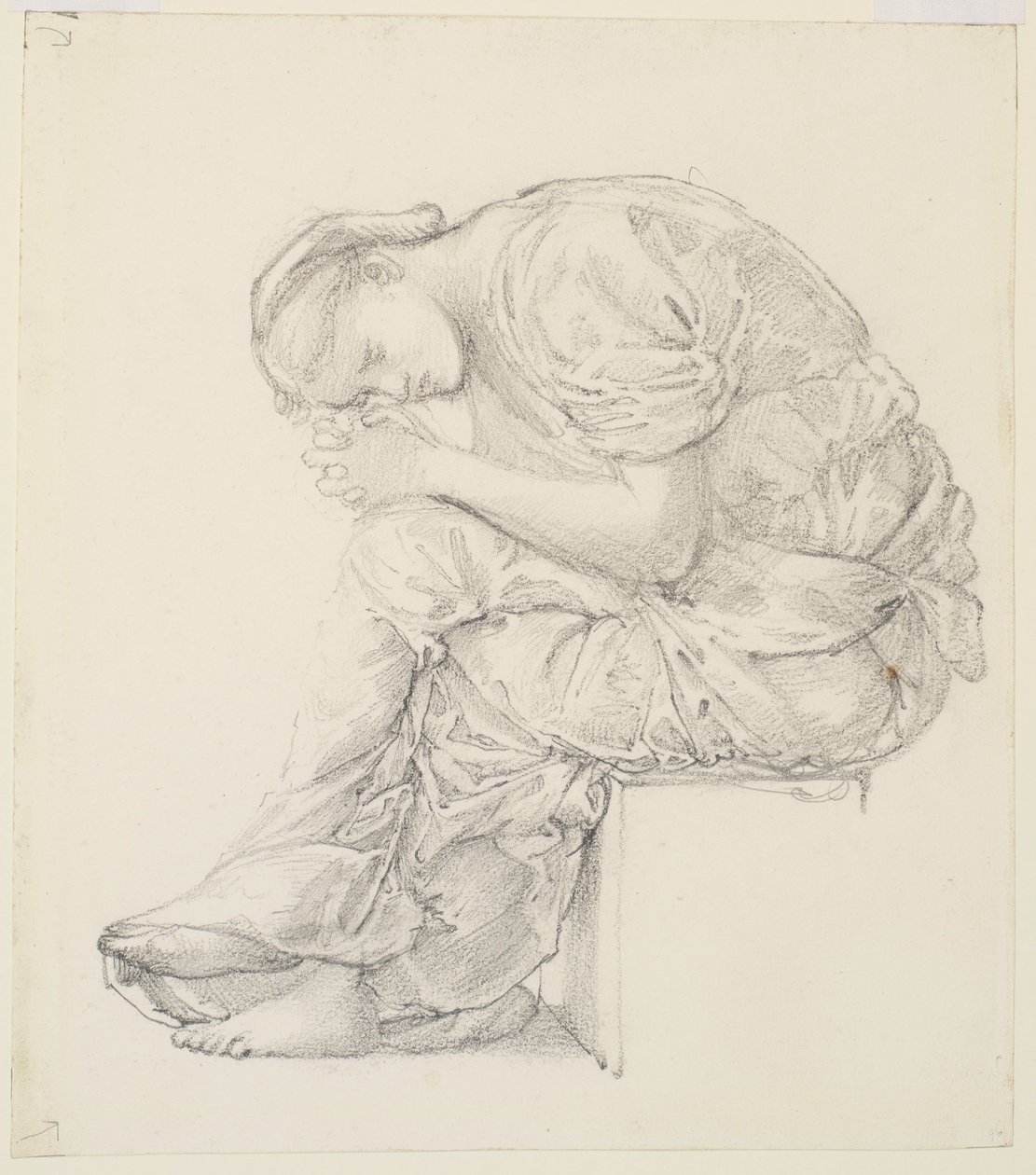 The Lament - Study for the Figure on the Right by Edward Burne-Jones