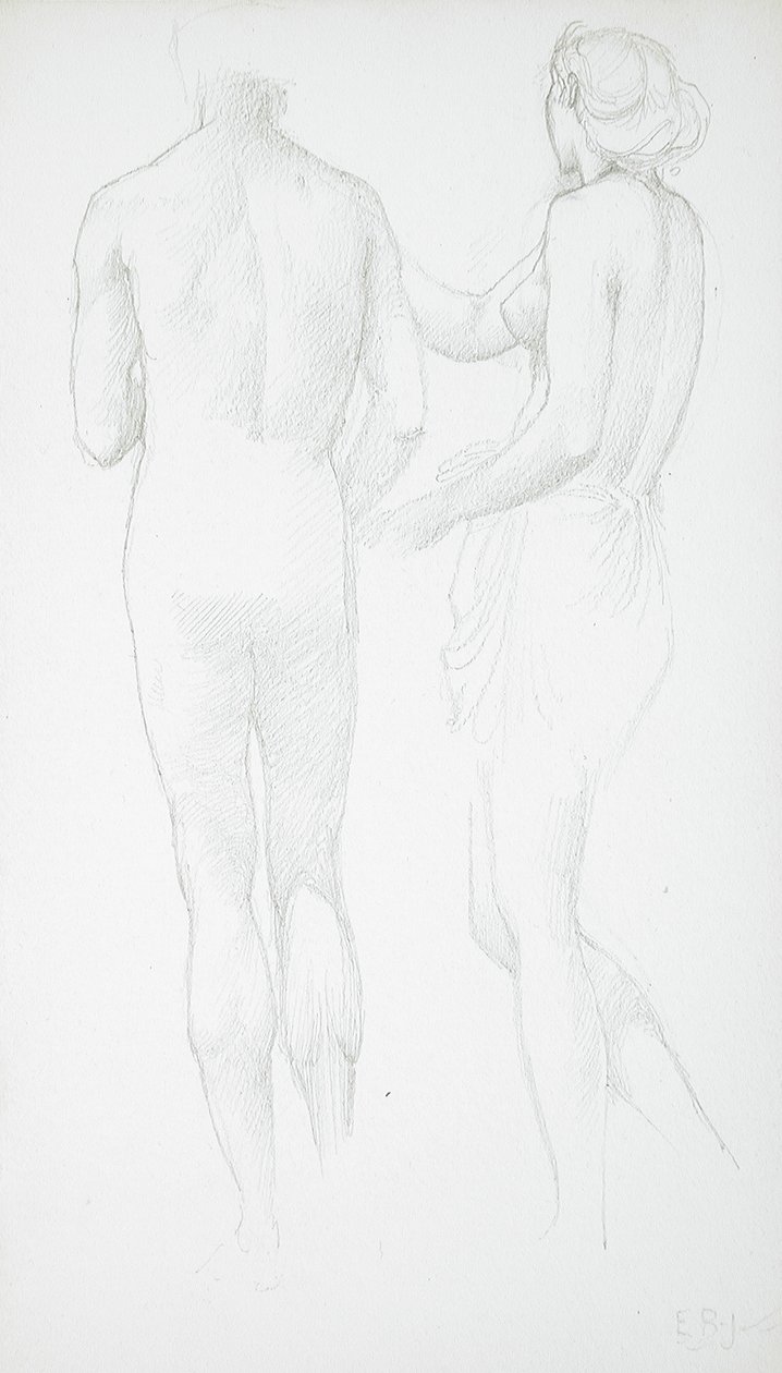 Two Nudes Seen from the Rear by Edward Burne-Jones