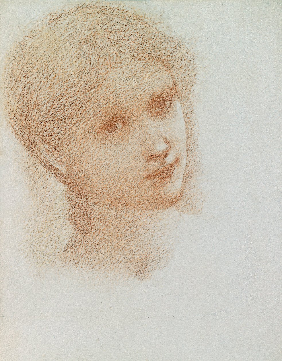 Head Study of a Girl, c.1865-6 by Edward Burne Jones