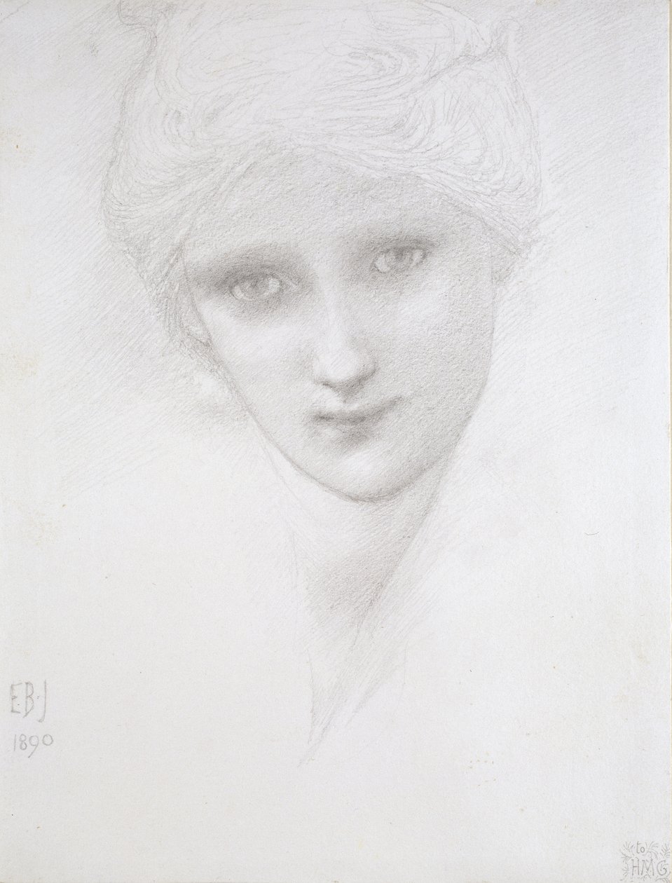 Head of a Woman by Edward Burne Jones