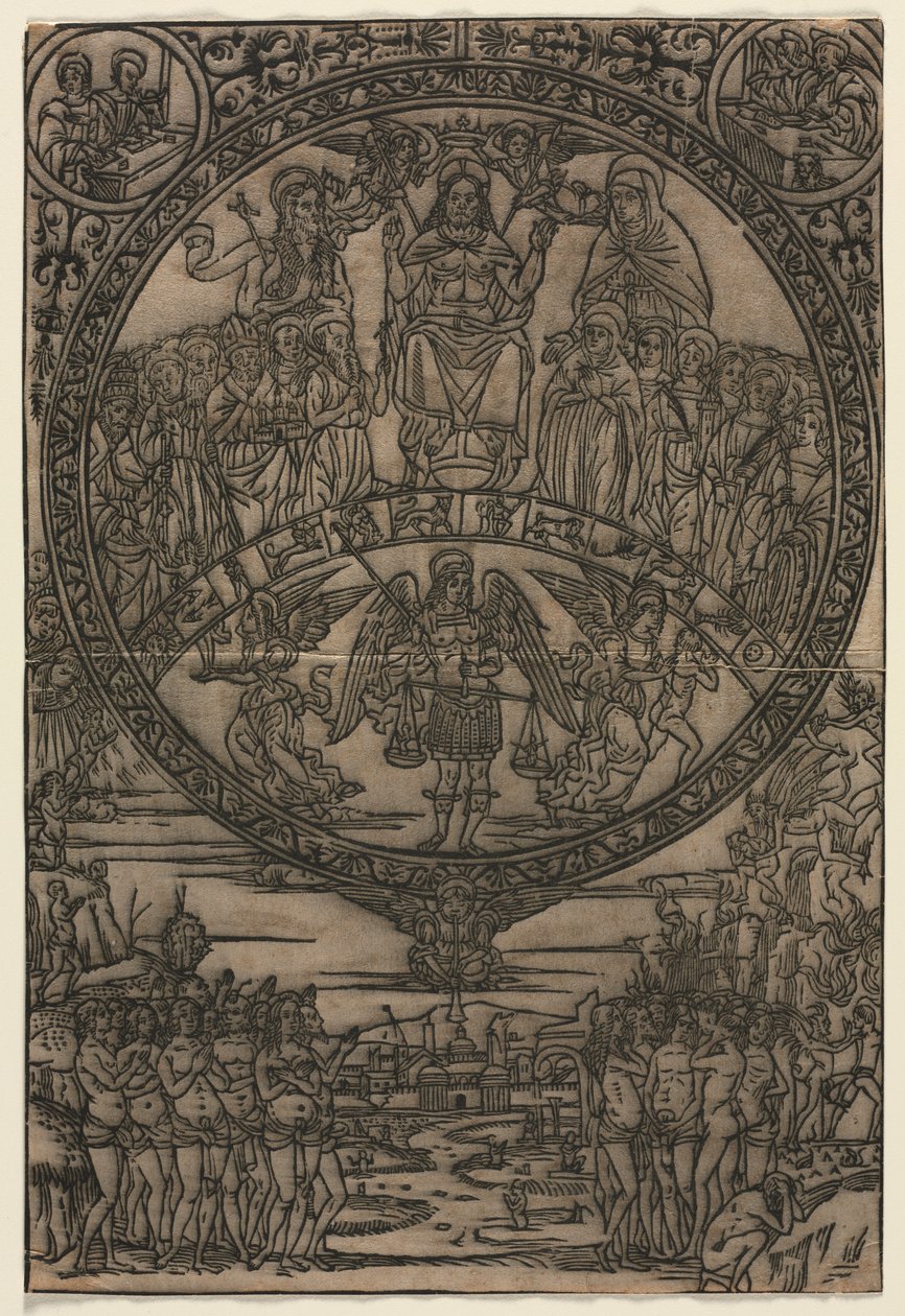 The Last Judgment in the Presence of the Saints and the Archangel Michael by Edward Burne-Jones