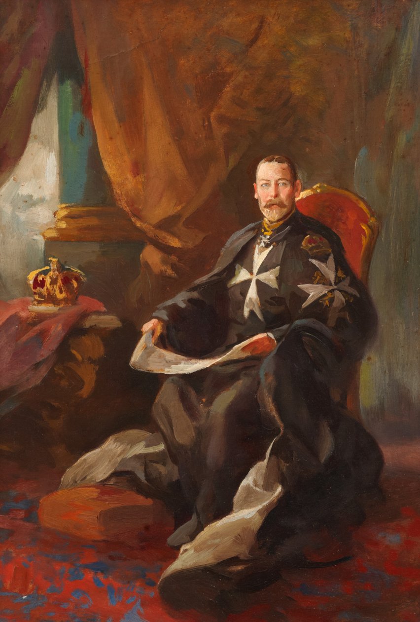 Study for Portrait of King George V by Edward Caruana Dingli