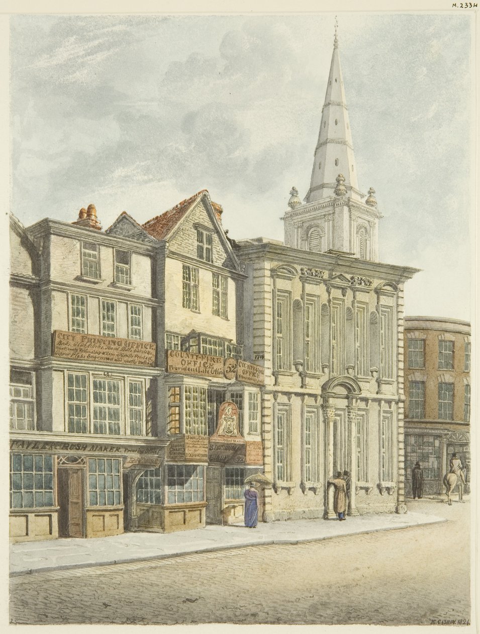 Old Council House, taken down 1824 by Edward Cashin