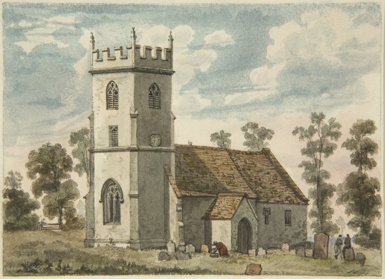 Unknown Church, perhaps Compton Greenfield by Edward Cashin