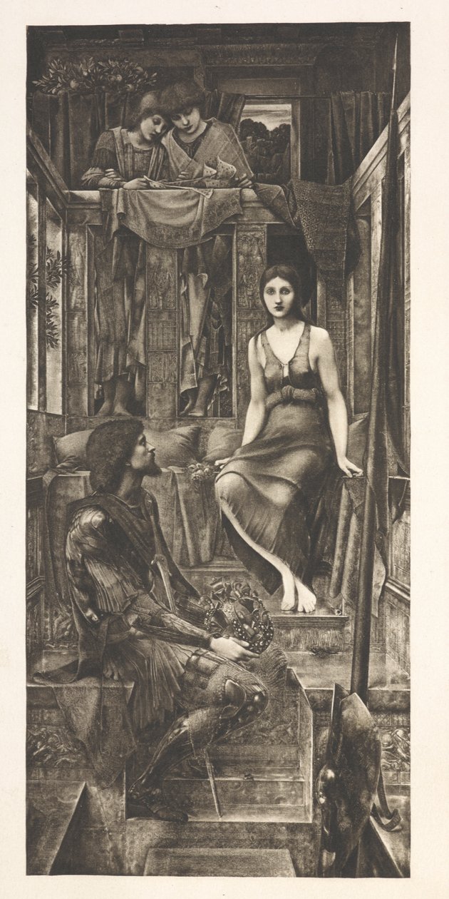 King Cophetua and the beggar maid by Edward Coley (after) Burne Jones