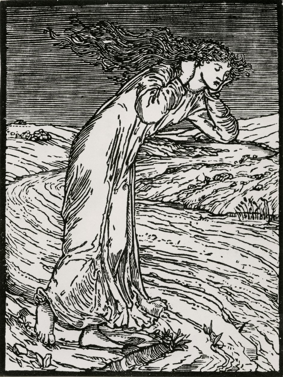 Psyche Throwing Herself into the River by Edward Coley (after) Burne Jones