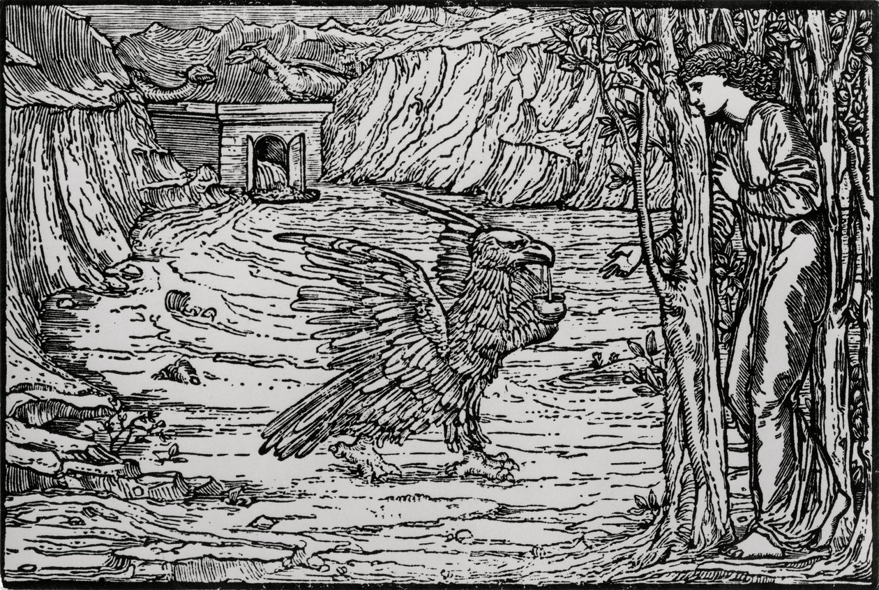 The Black Water by Edward Coley (after) Burne Jones