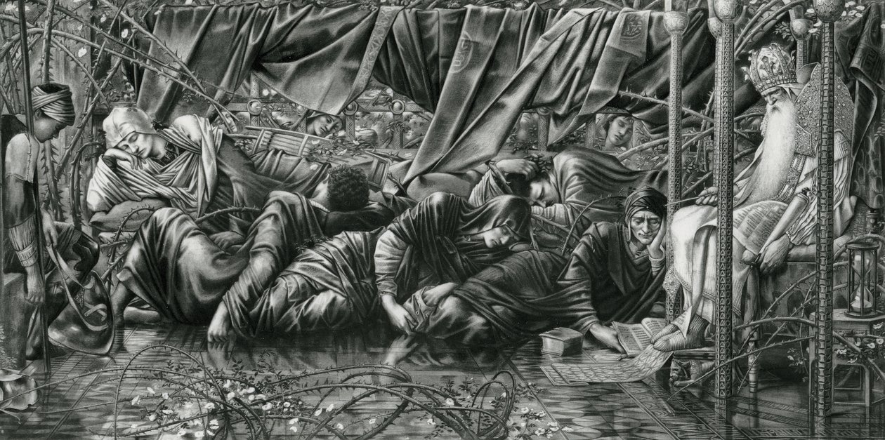 The Council Chamber, from The Briar Rose Series by Edward Coley (after) Burne Jones