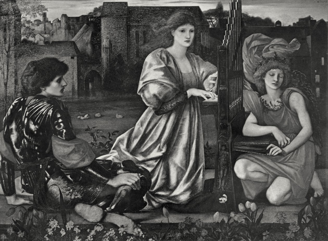 The Love Song by Edward Coley (after) Burne Jones