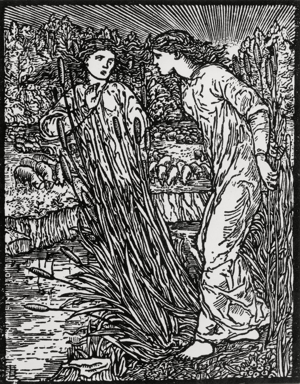 The Task of the Gold-Wooled Sheep by Edward Coley (after) Burne Jones