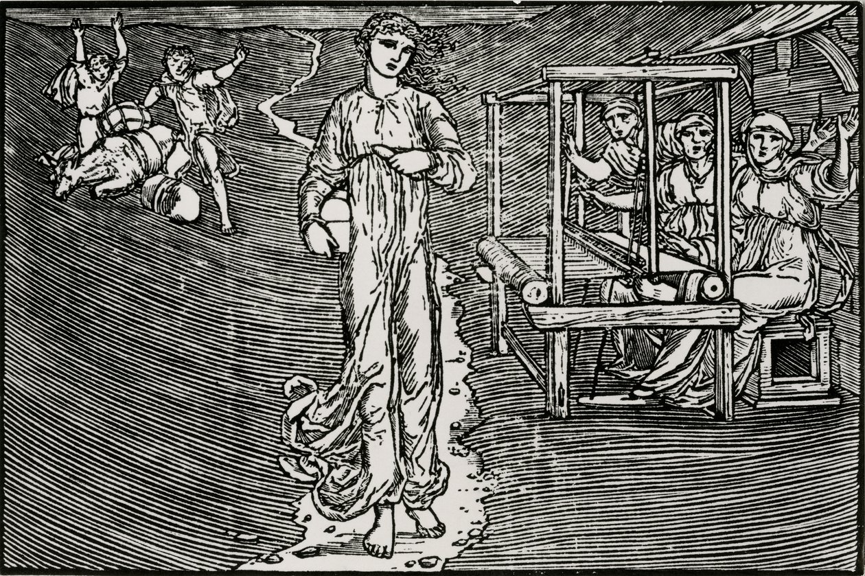 The Weaving Women by Edward Coley (after) Burne Jones