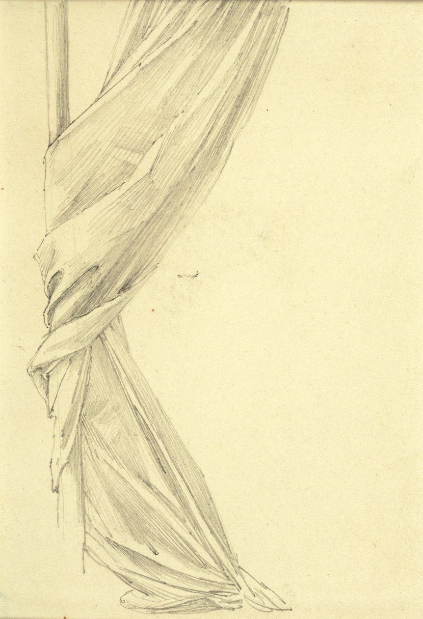 Drapery Study by Edward Burne Jones