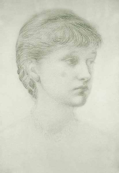 Portrait of Madeleine Wyndham by Edward Coley Burne Jones