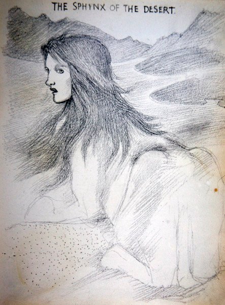 Sphinx of the Desert by Edward Coley Burne Jones