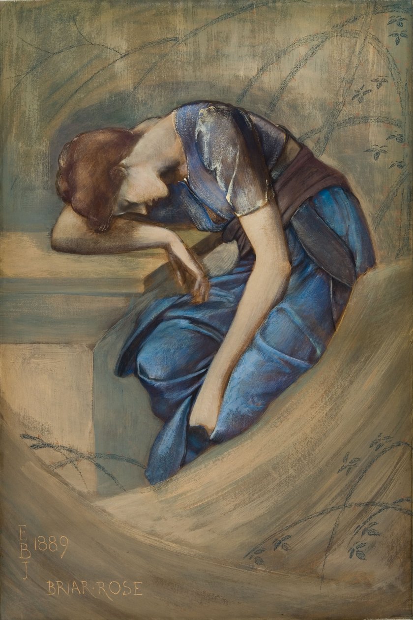 Study for the Briar Rose Series, The Garden Court by Edward Coley Burne Jones