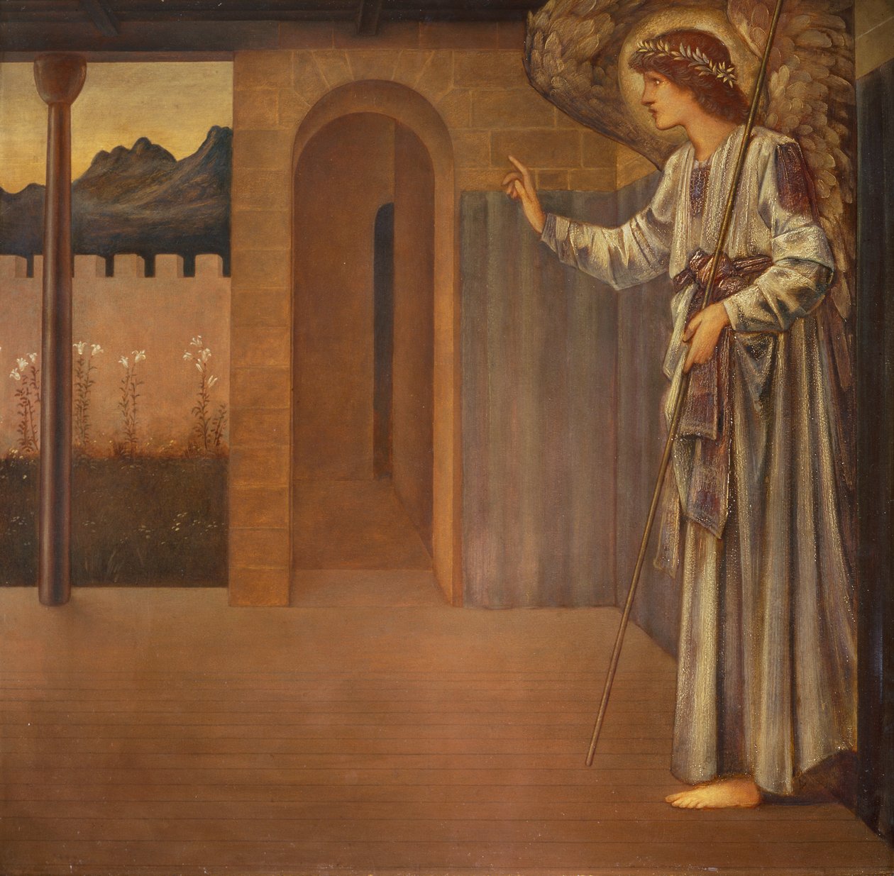 The Angel Gabriel, Part of an Annunciation by Edward Coley Burne-Jones