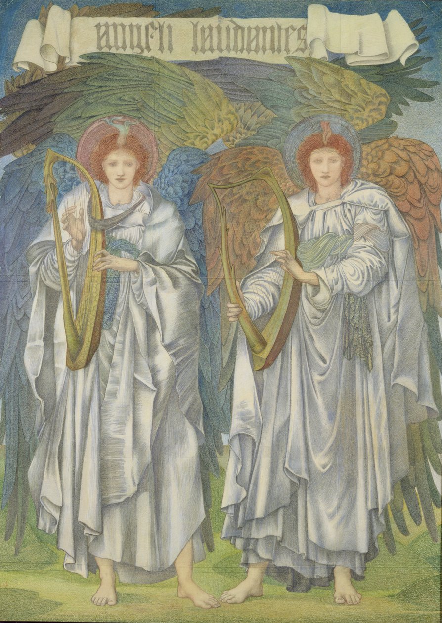 Angeli Laudantes, c.1887 by Edward Burne Jones