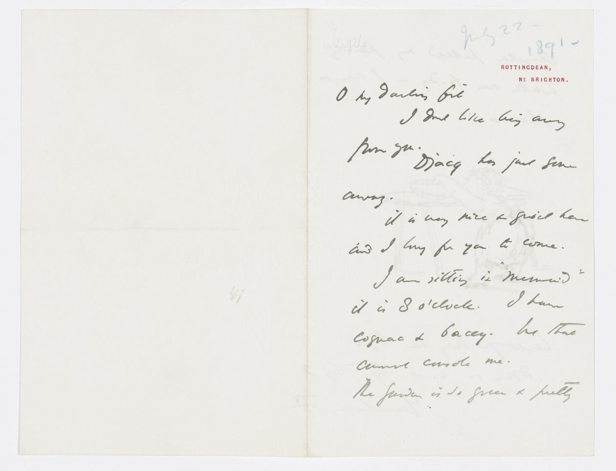 Letter to Angela Thirkell by Edward Burne Jones