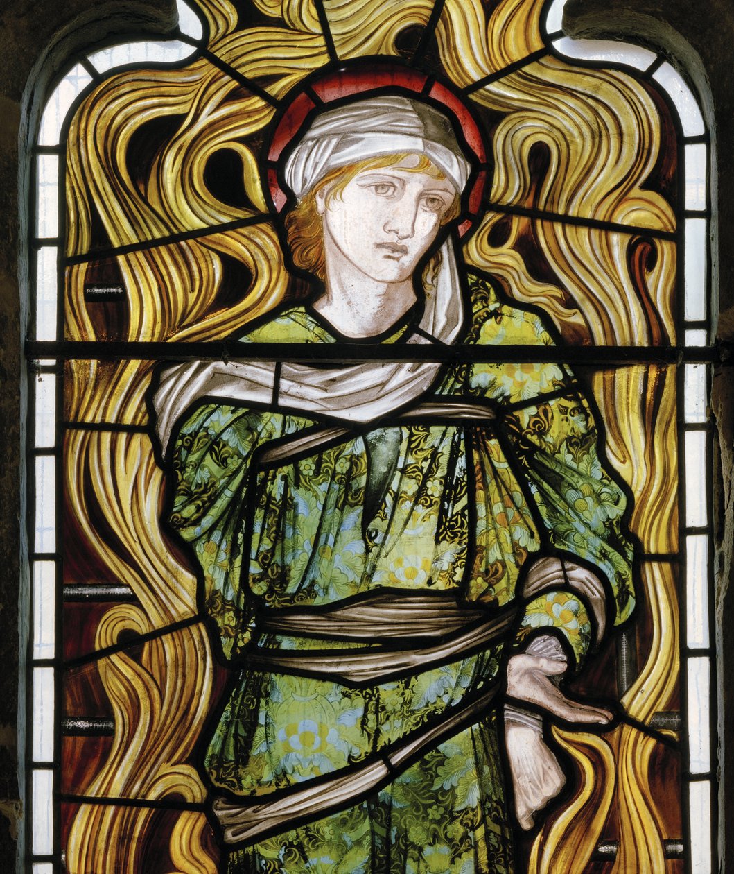 Shadrach, The Fiery Furnace, West Window by Edward Burne Jones