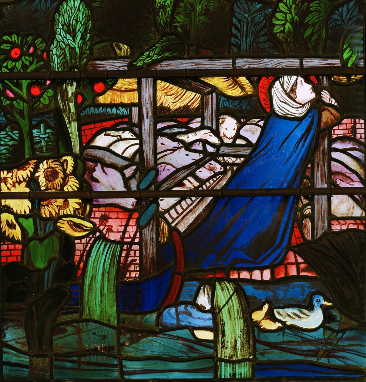 St Frideswide (detail) by Edward Burne Jones