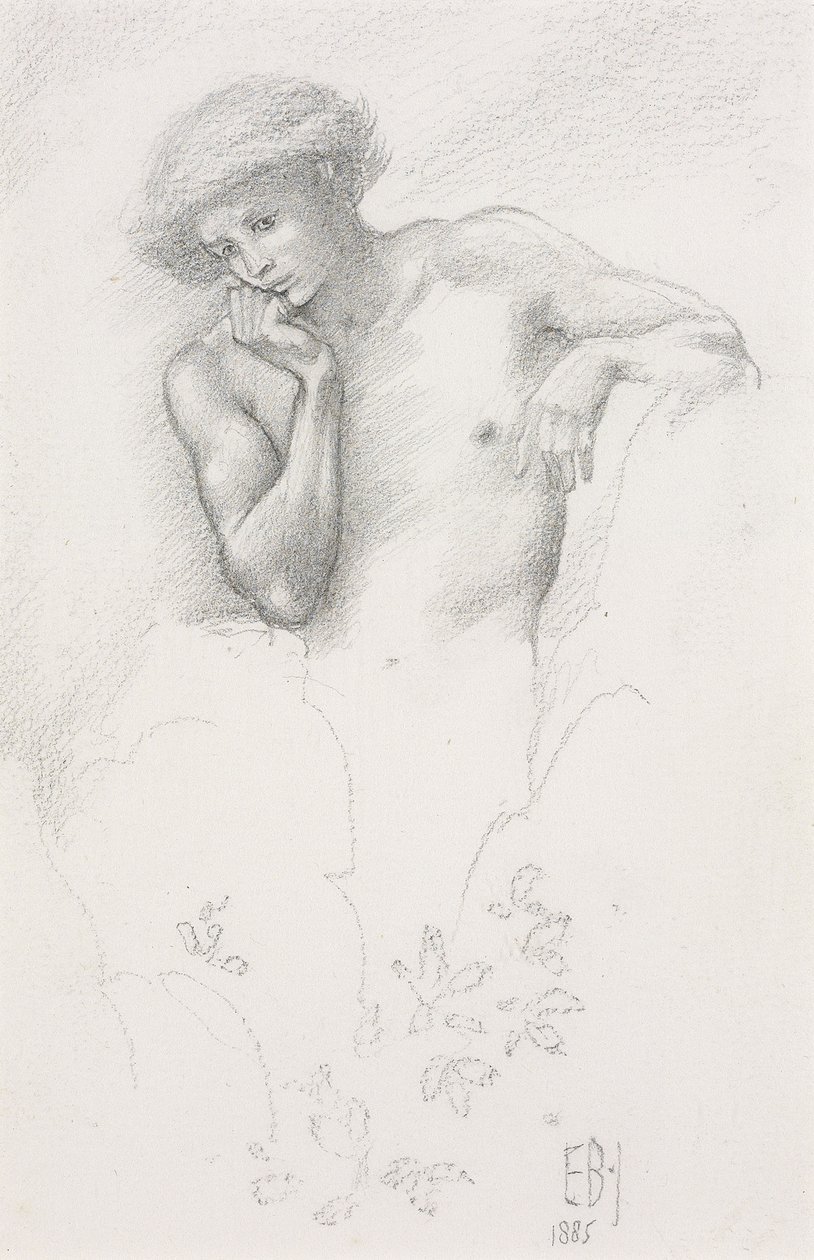 Study of a Hill Fairy for Arthur in Avalon by Edward Burne Jones