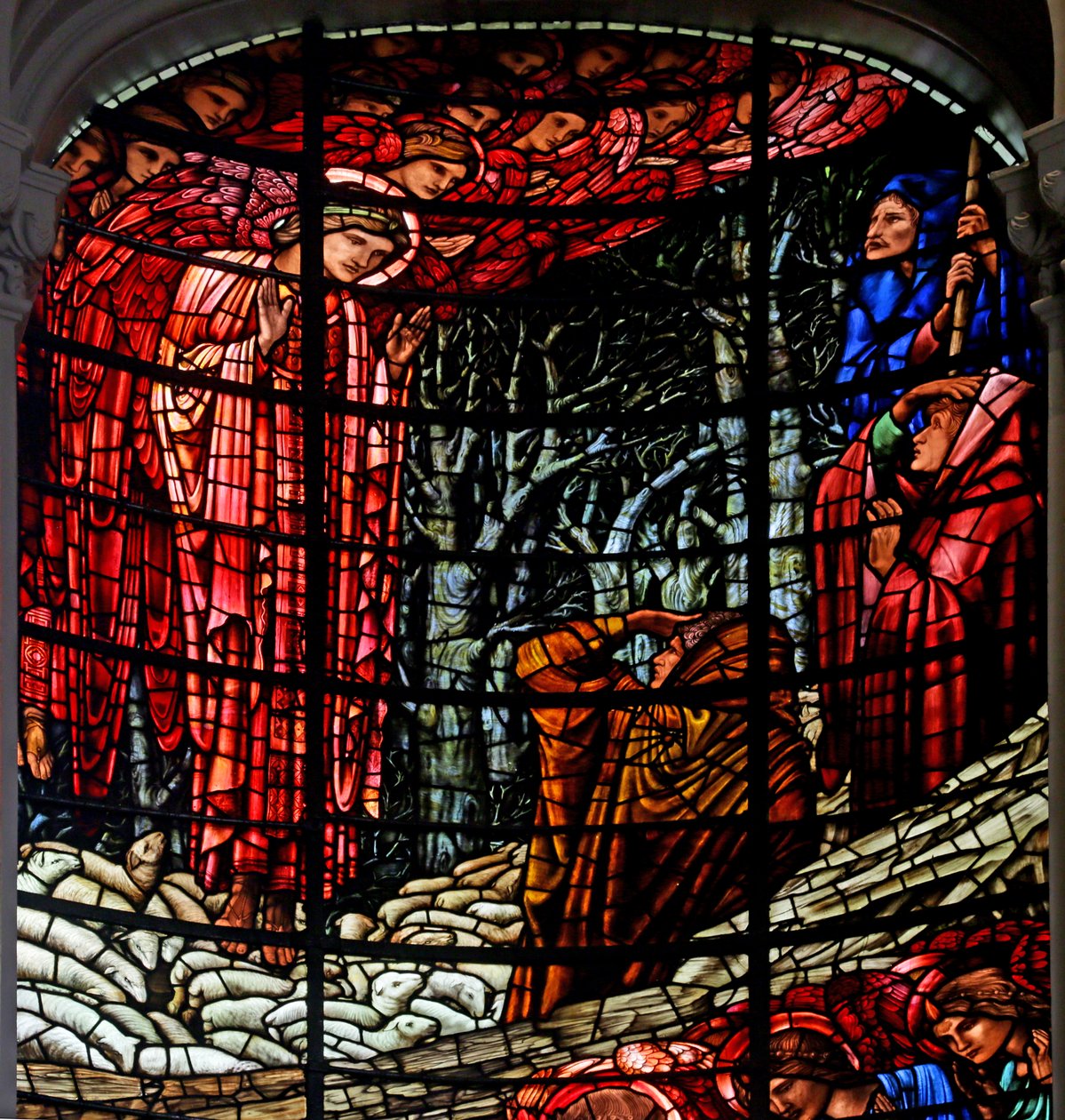 The Nativity and Annunciation to the Shepherds by Edward Burne Jones