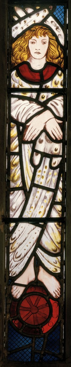 The New Jerusalem, Angel (detail) by Edward Burne Jones