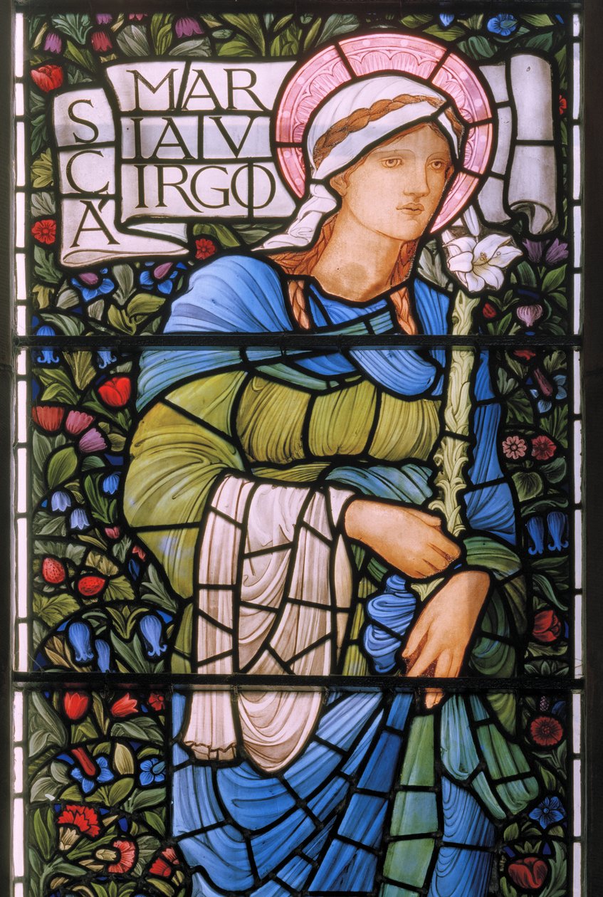 The Virgin Mary, East Window by Edward Burne Jones