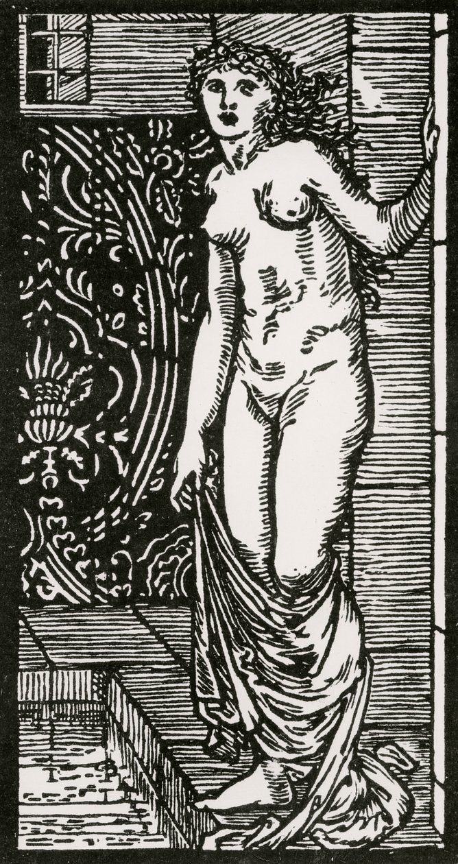 Psyche at Bath, 1866 by Edward Coley after Burne Jones