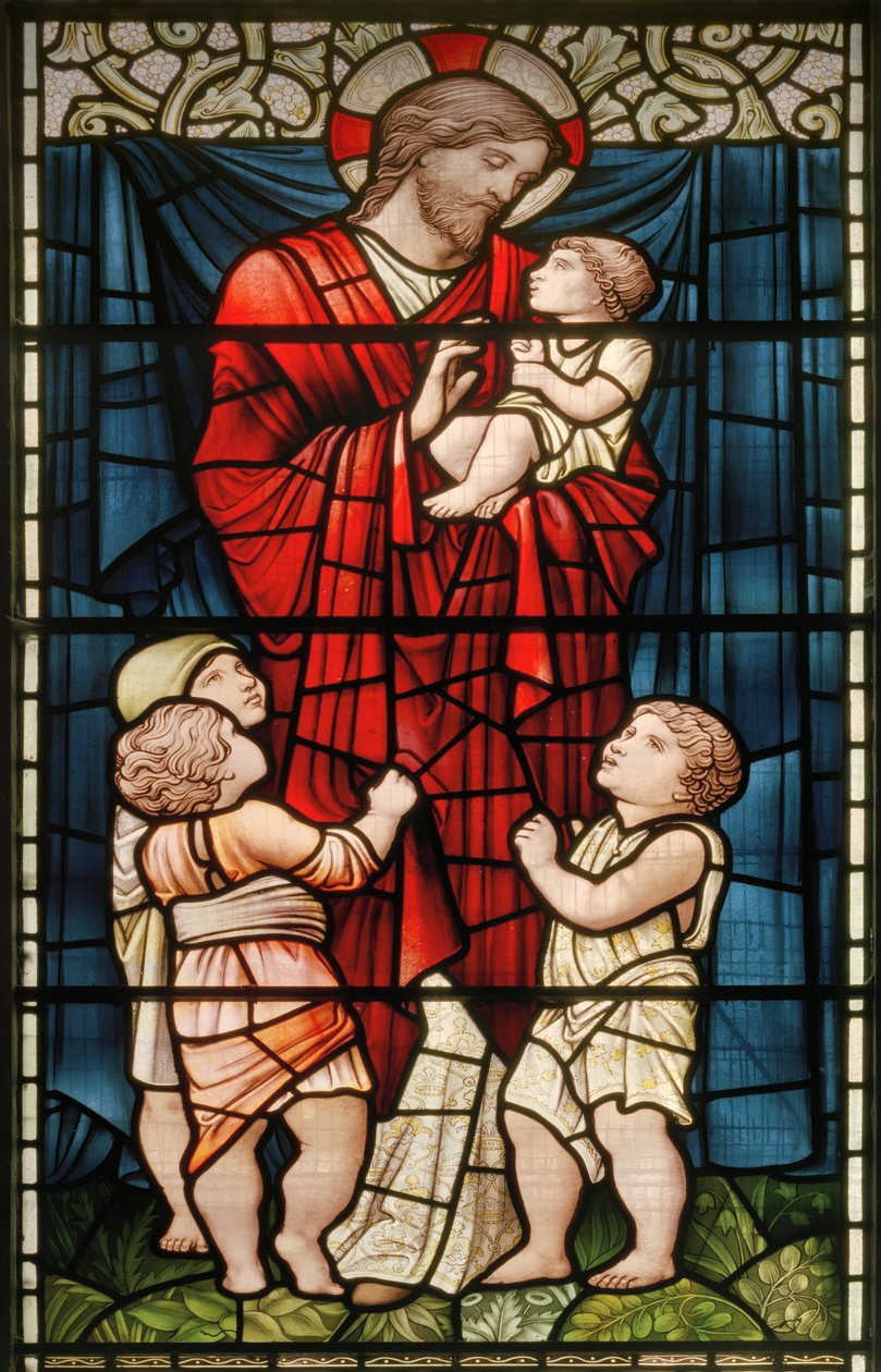 Wilden, All Saints, Christ Blessing The Children, 1902-1914 by Edward Coley and Dearle Burne Jones