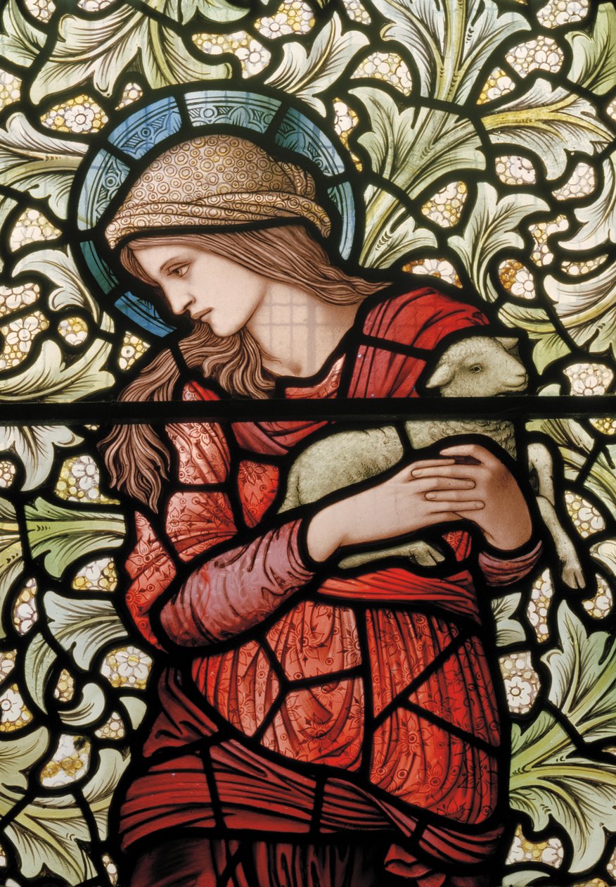 St. Agnes (detail) by Edward Coley and Dearle Burne Jones