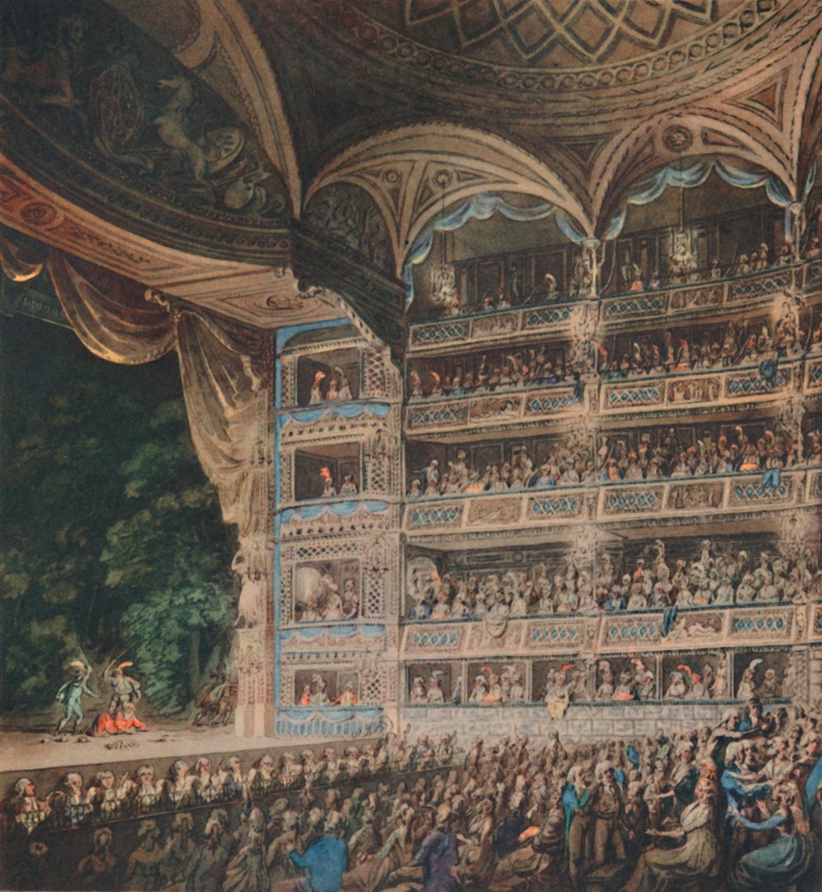 Interior of Drury Lane Theatre, 1795, 1948 by Edward Dayes