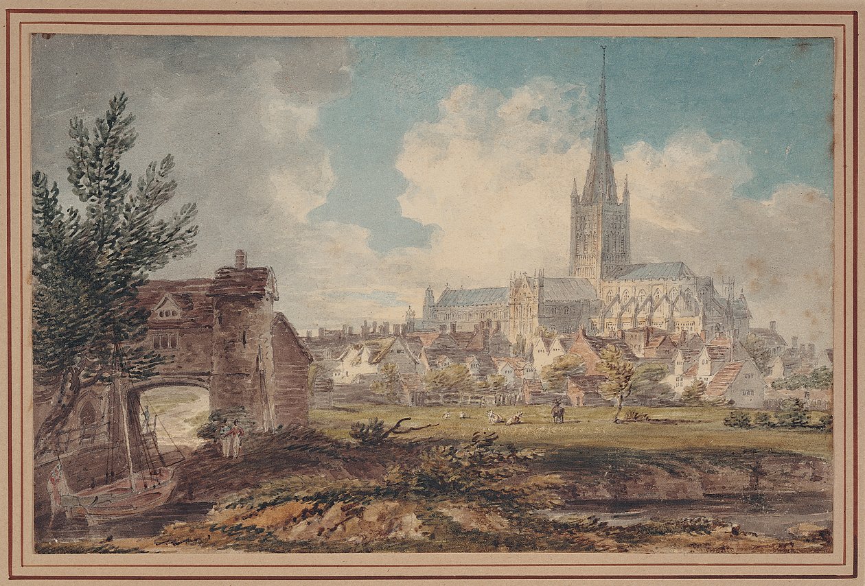 Norwich Cathedral from the South-East by Edward Dayes