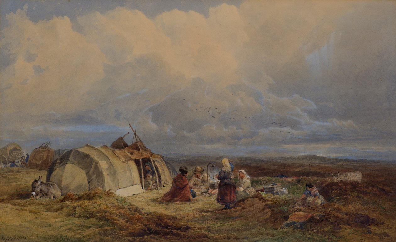 Gipsy Encampment, c.1863 by Edward Duncan