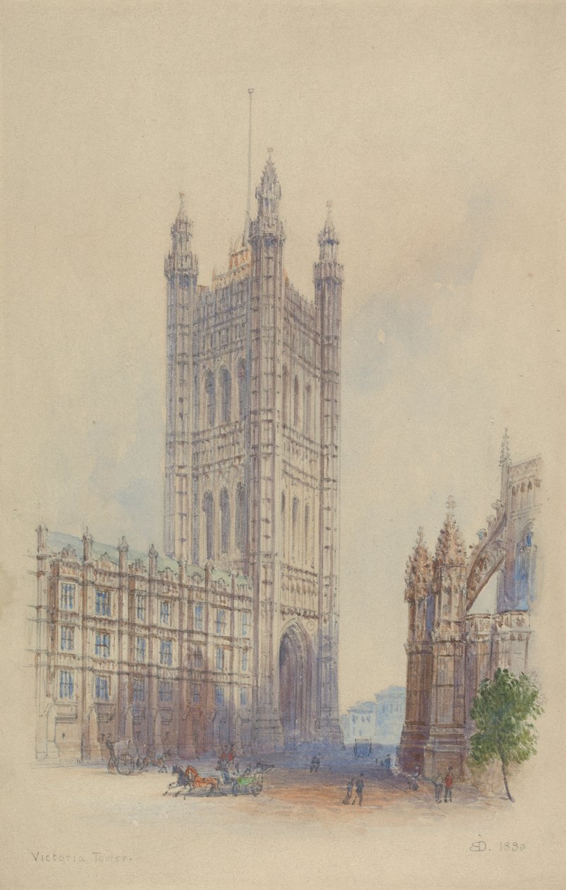 Victoria Tower by Edward Duncan