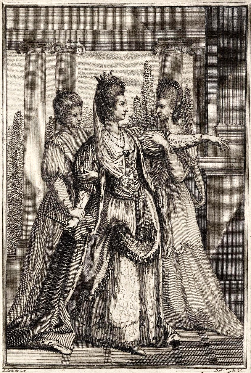 Mary Ann Yates as Cleopatra in Dryden