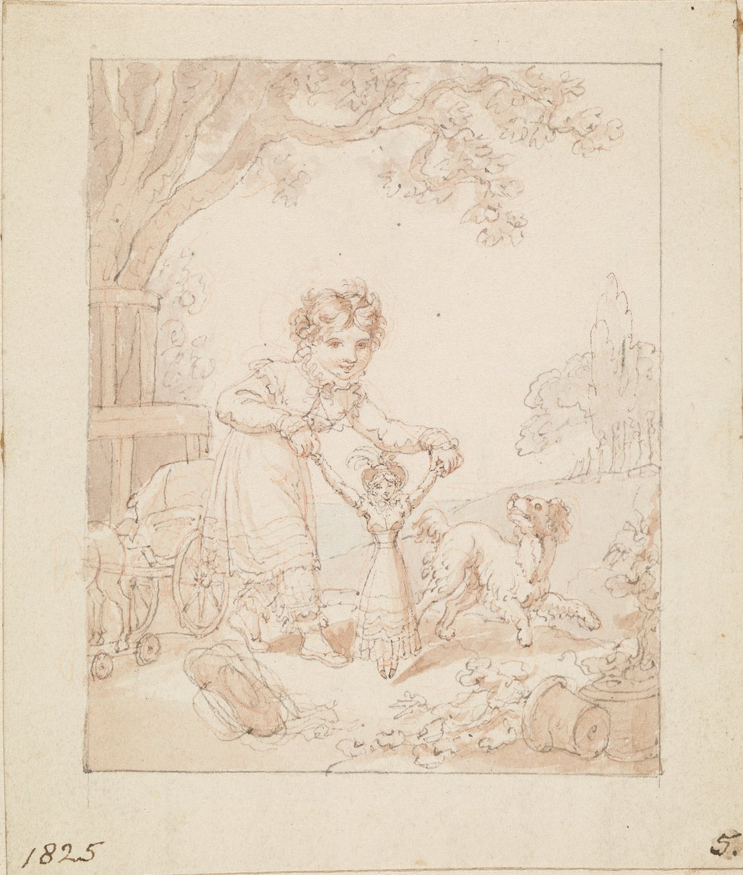 Illustration for The New Doll: Untitled by Edward Francis Burney