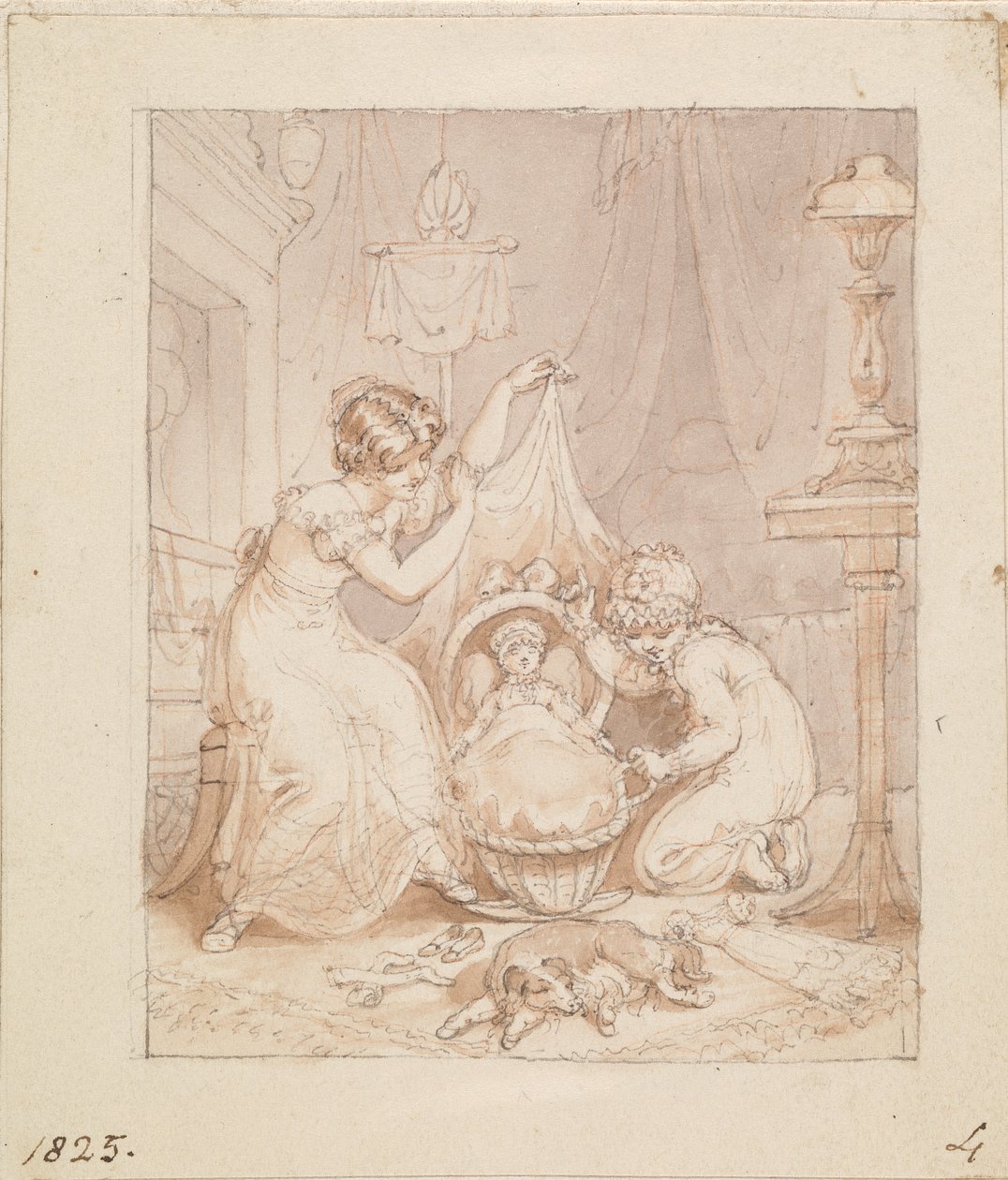 Illustration for The New Doll: Untitled by Edward Francis Burney