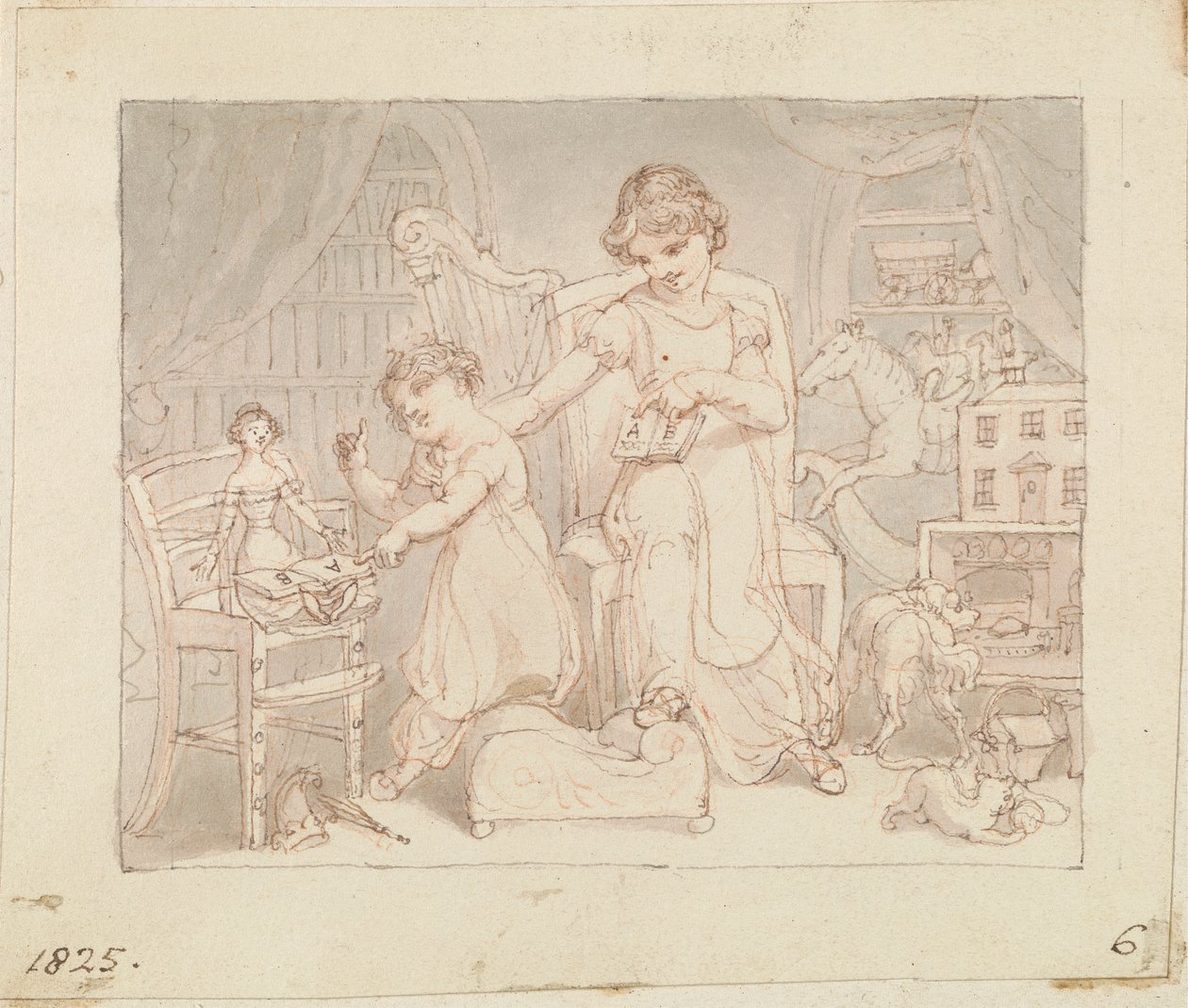 Illustration for The New Doll: Untitled by Edward Francis Burney
