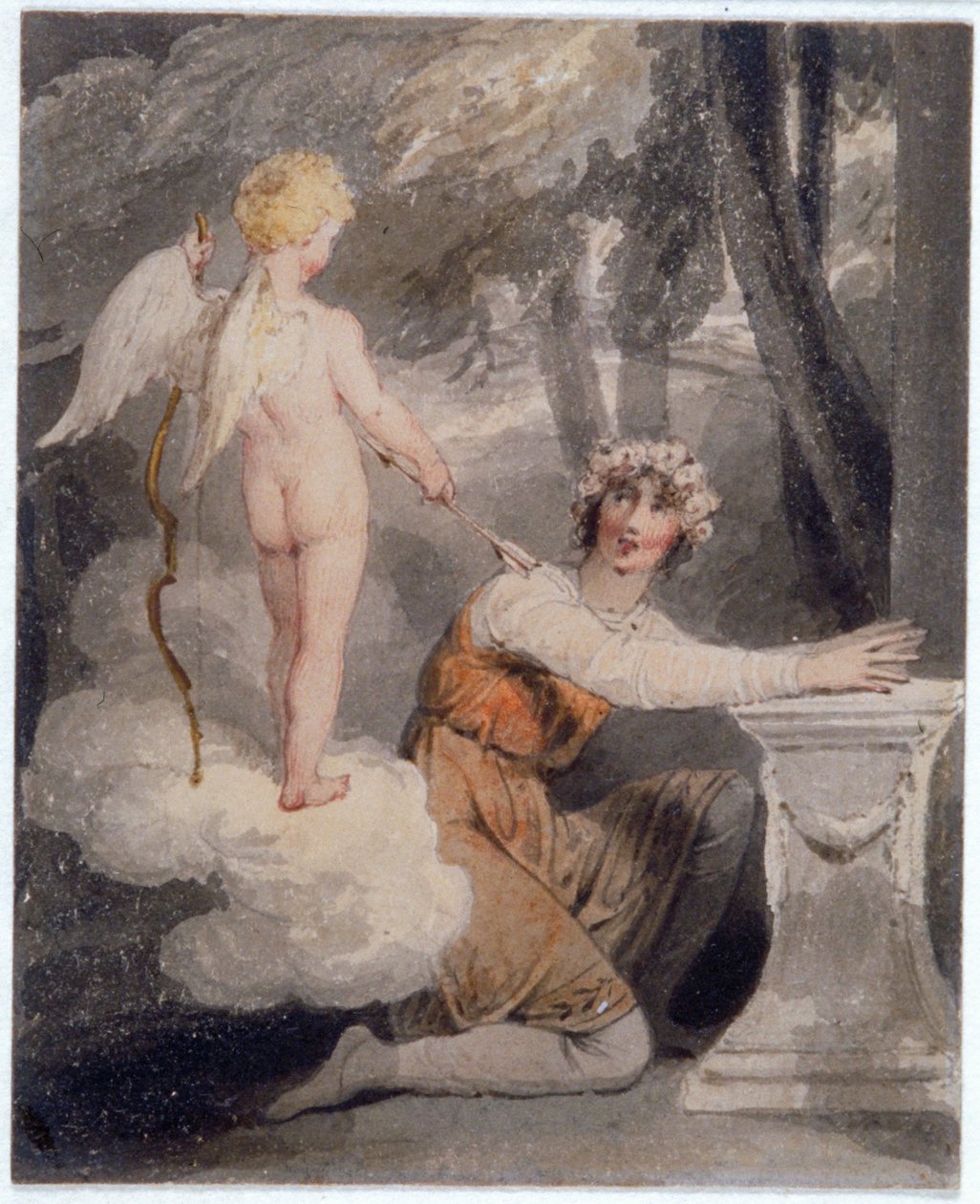 Youth Crowned with Roses, c1780-1848 by Edward Francis Burney